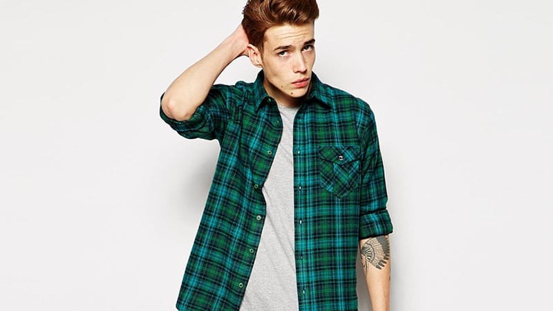 Green Flannel Shirt