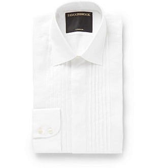 Ivory Bib Front Cotton Voile Shirt