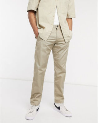 Jack & Jones Intelligence Skate Fit Chino In Beige