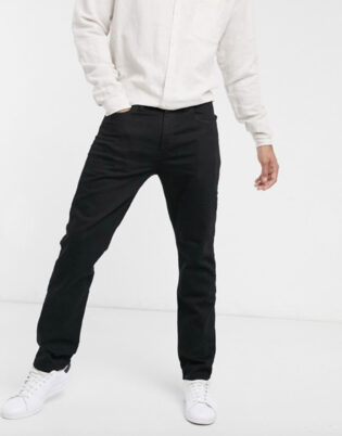 Levi's 502 Regular Tapered Fit Jeans In Nightshine Black