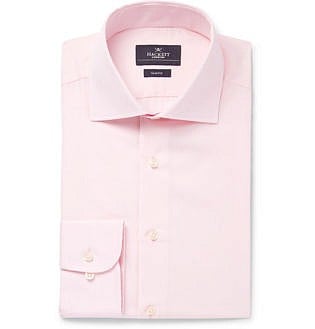 Light Pink Mayfair Slim Fit Cotton Poplin Shirt