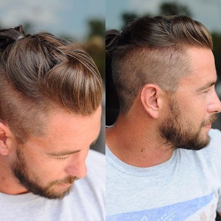 Man Braid with Disconnected Undercut