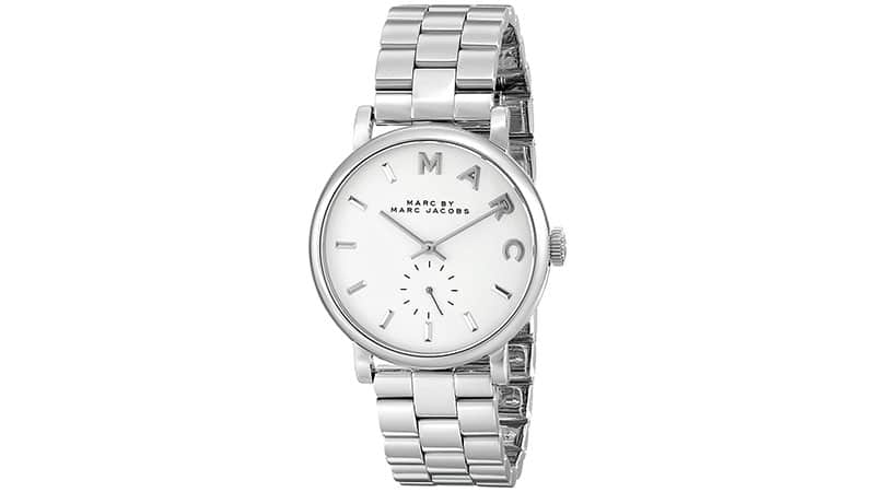 Marc by Marc Jacobs Women's MBM3242 Baker Silver-Tone Stainless Steel Watch with Link Bracelet