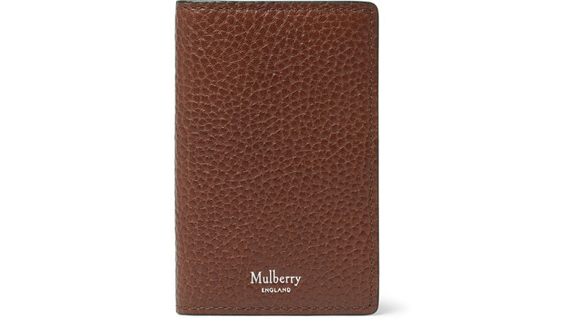 Mulberry Full-Grain Leather Bifold Cardholder