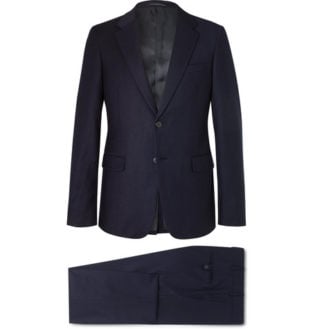 Navy Slim Fit Wool Blend Suit
