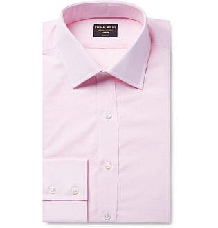 Pink Slim Fit Cotton Shirt