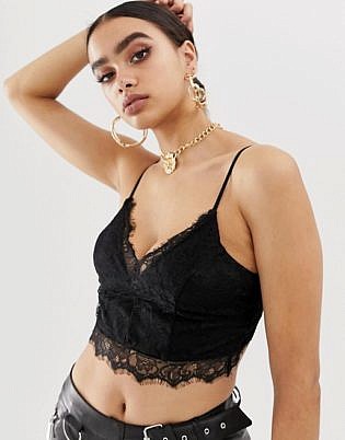 black bralette dress