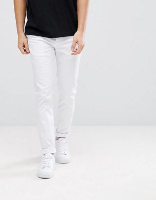 Asos Design Skinny Chinos In White