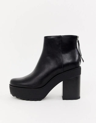 Bershka Platform Heeled Boot
