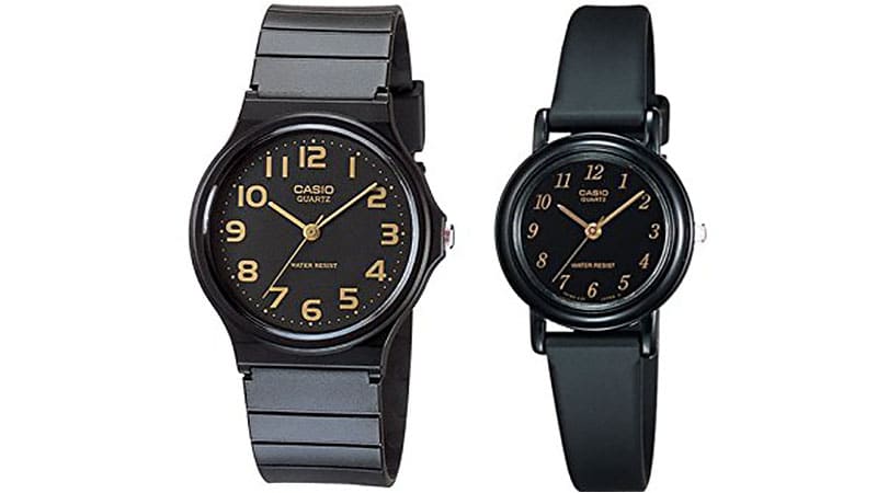 men's digital watch with metal band