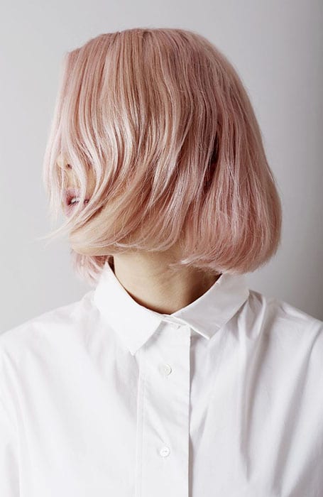 Faded Rose Gold Bob