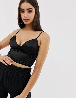 black bralette dress