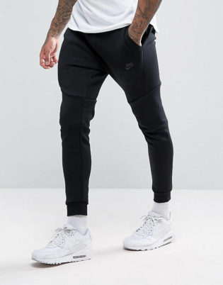 Nike Tech Fleece Slim Fit Sweatpants In Black 805162 010