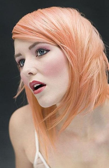 Orange and Rose Gold Hair