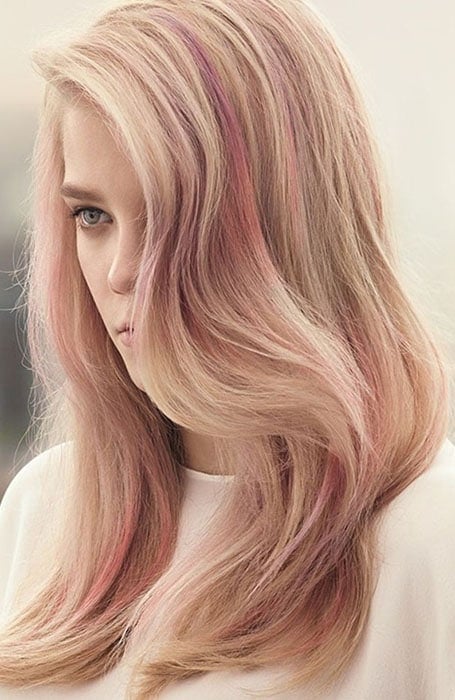 Pink and Rose Gold Highlights