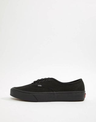 vans black plain