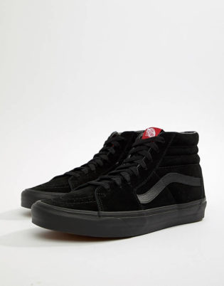 full black high top vans