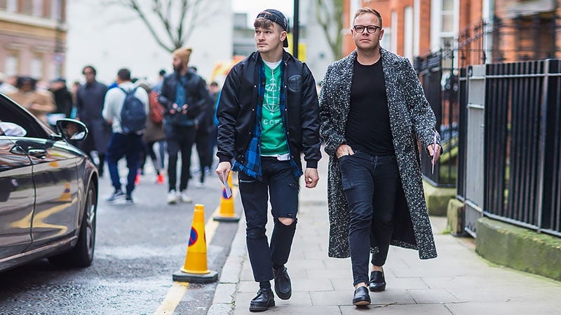 smart casual black trainers