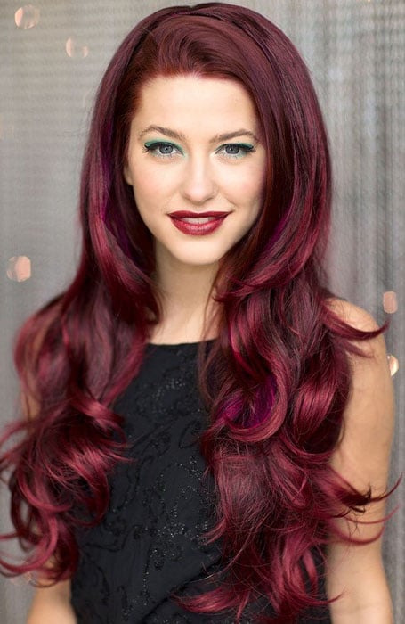 Aubergine Red Hair Color