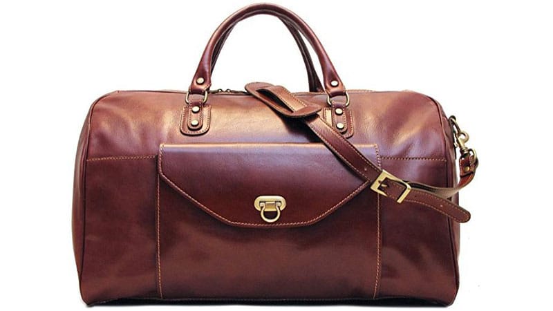 Leathario Mens Genuine Leather Overnight Travel Duffle Overnight Weekender Bag Luggage Carry On Airplane
