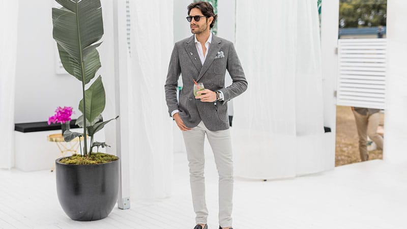 13 Navy Blazer & Grey Pants Outfits for Men - Suits Expert