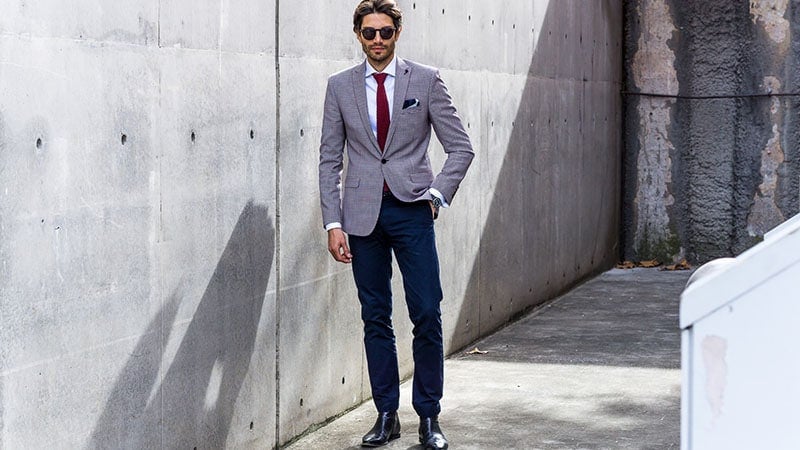 How To Wear A Grey Blazer With Style, What Color Pants Go With A Black Sport Coat