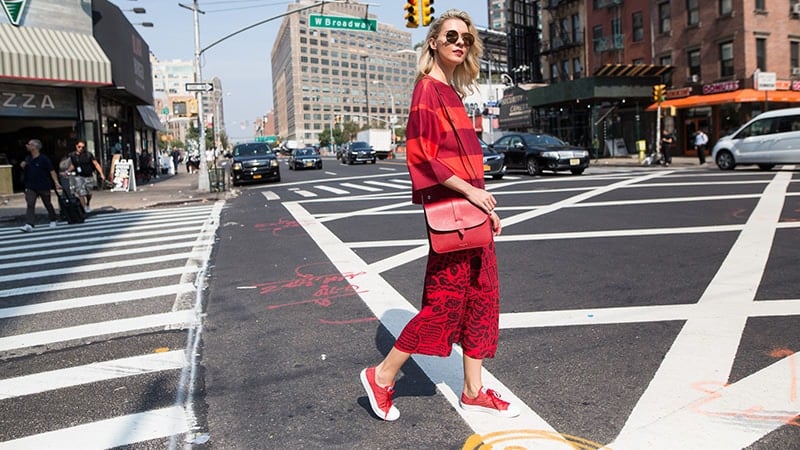 red outfits casual