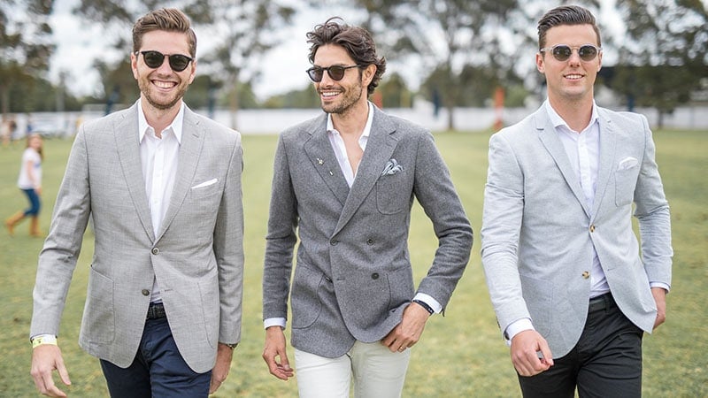 gray blazer men