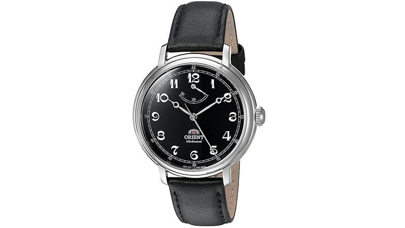 Orient Monarch Mechanical Hand Wind Stainless Steel and Leather Dress Watch