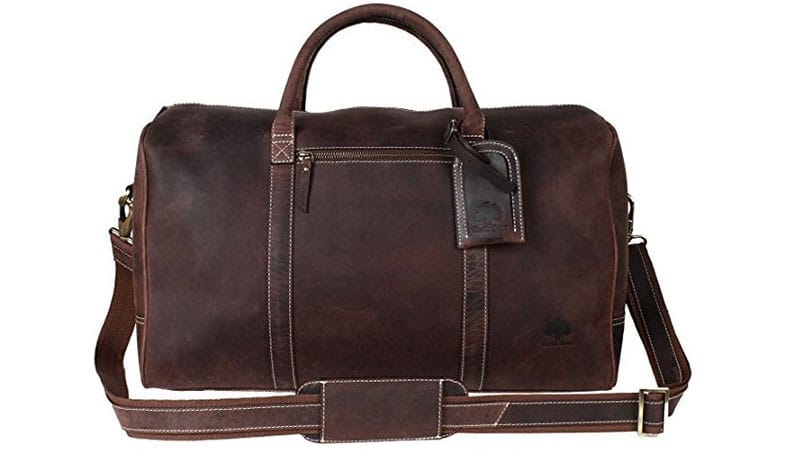 Rustic Town Crazy Horse Leather Duffel Bag
