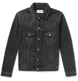 cut off denim jacket mens