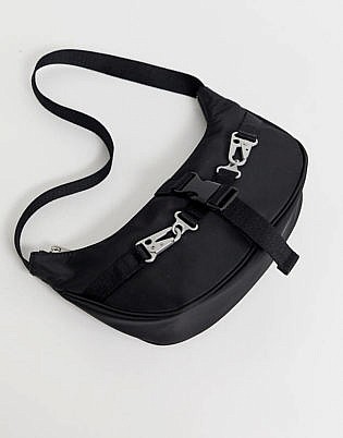 Asos Design 90s Shoulder Bag With Hardware