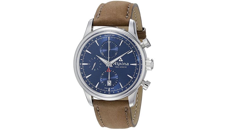 Alpina Men's AL-750N4E6 Alpiner Chronograph Analog Display Automatic Self Wind Brown Watch