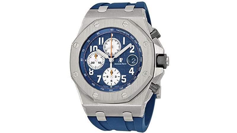 Audemars Piguet Royal Oak Offshore Blue Dial Chronograph Mens Watch 26470STOOA027CA01