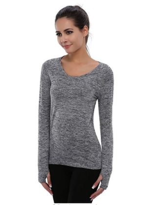 Baomosi Performance Women's Ultimate Yoga Long Sleeve Run Tee Shirt