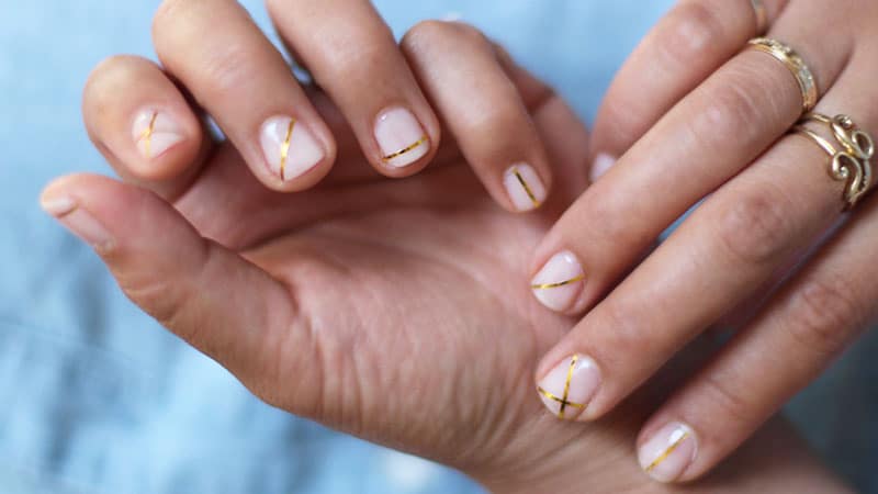 easy nail design stripes