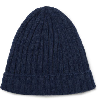 Ribbed Alpaca And Wool Blend Beanie