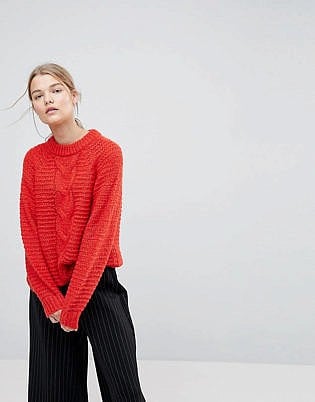 Selected Femme Cable Knit Sweater