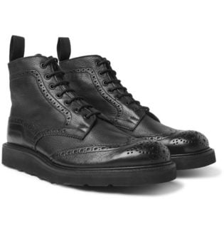 Stow Full Grain Leather Brogue Boots
