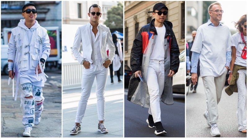 White shirt white discount jeans