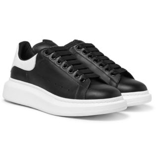 Exaggerated Sole Leather Sneakers
