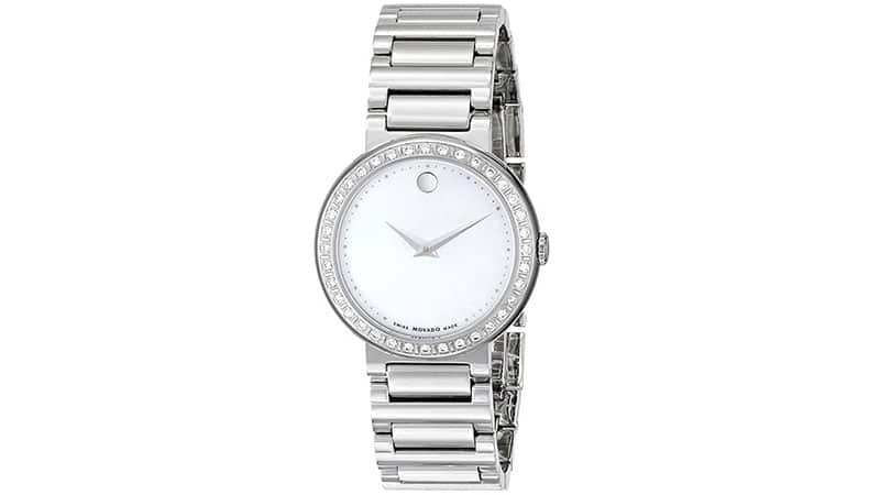 womens silver watches with diamonds