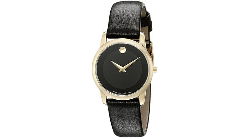 Movado Women's 0606877 Analog Display Swiss Quartz Black Watch