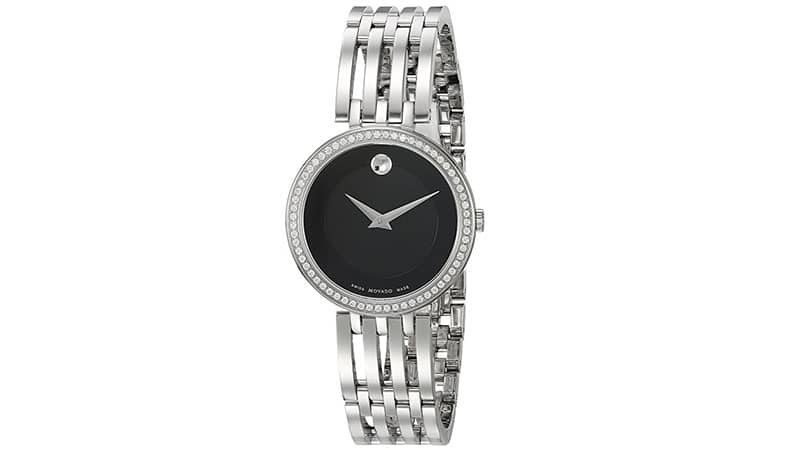 Movado Women's Swiss Quartz Stainless Steel Casual Watch, Color Silver-Toned (Model 0607052)