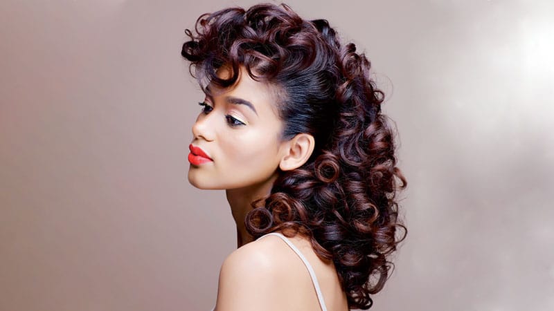 Retro Curls Prom Hairstyles