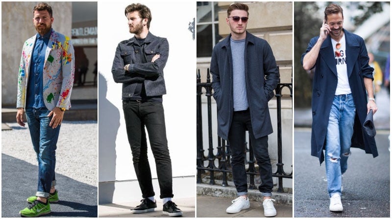 casual mens trainers to wear with jeans