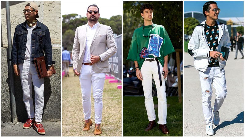 What To Wear With White Jeans Men S Style Guide The Trend Spotter