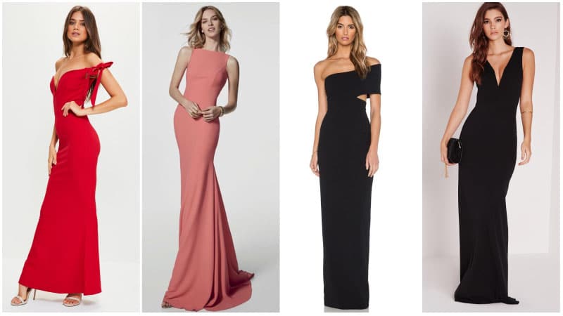 ladies black tie event dresses