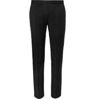 Black Gibson Slim Fit Virgin Wool Suit Trousers