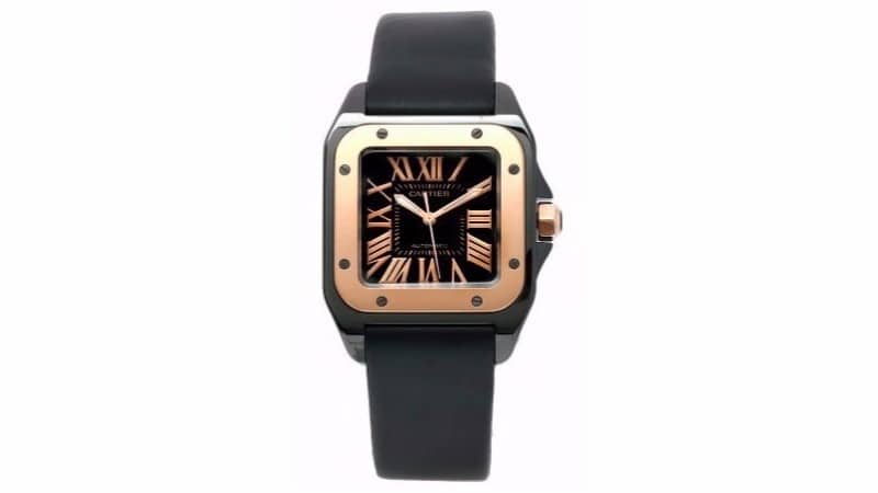 Cartier Men's W2020007 Santos 18k Gold Watch